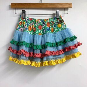 Matilda‎ Jane Girls Brilliant Daydream Field of Flowers Ruffle Skirt Size 4